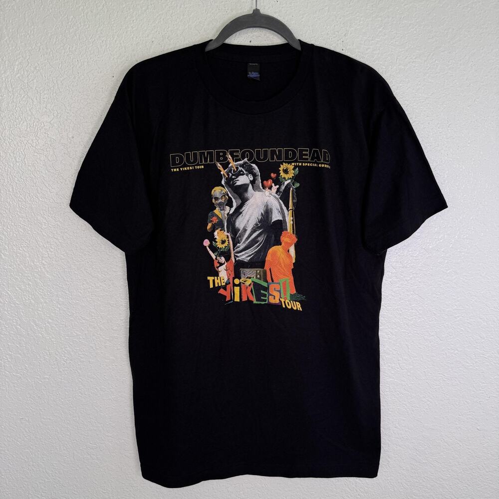 Dumbfoundead Yikes Tour Shirt Mens Large Concert Graphic Tee Merch Black